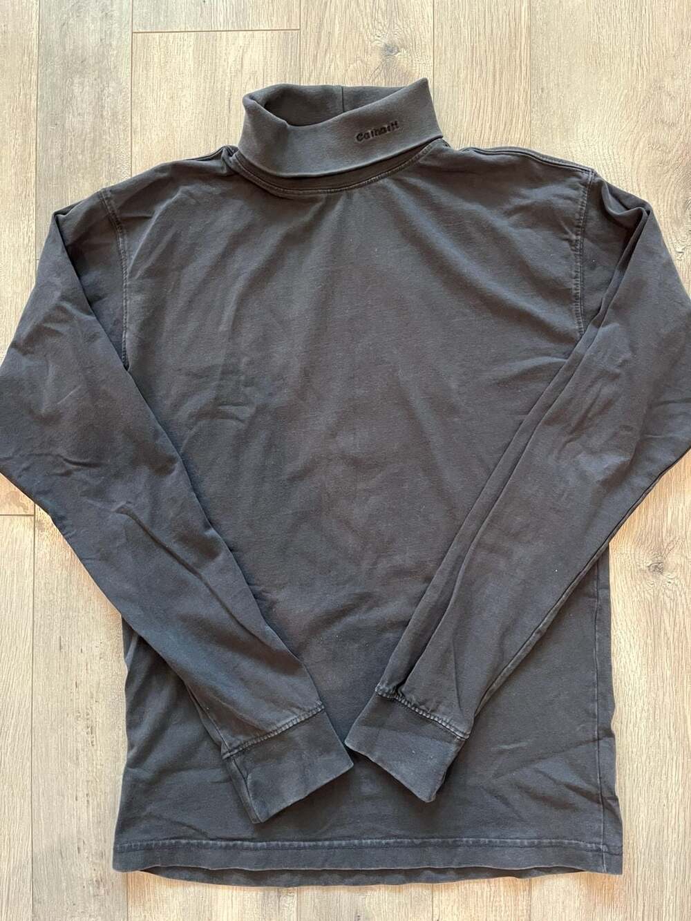 Carhartt K202BLK Long Sleeve Mock Neck Turtleneck Shirt Black